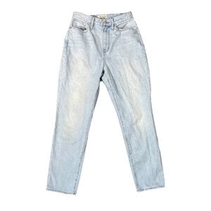 Madewell Women's Curvy Perfect Vintage Jeans Light Blue Size 28 Distressed